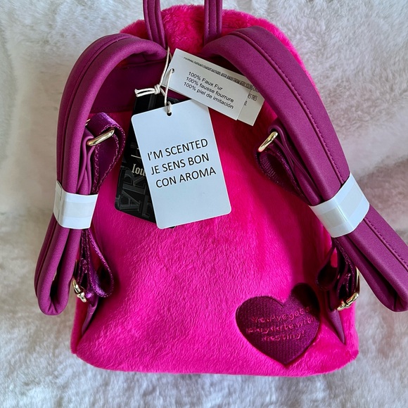 Loungefly Disney Toy Story Lotso Plush SCENTED Backpack and Wallet Bundle NWT! - Picture 4 of 10